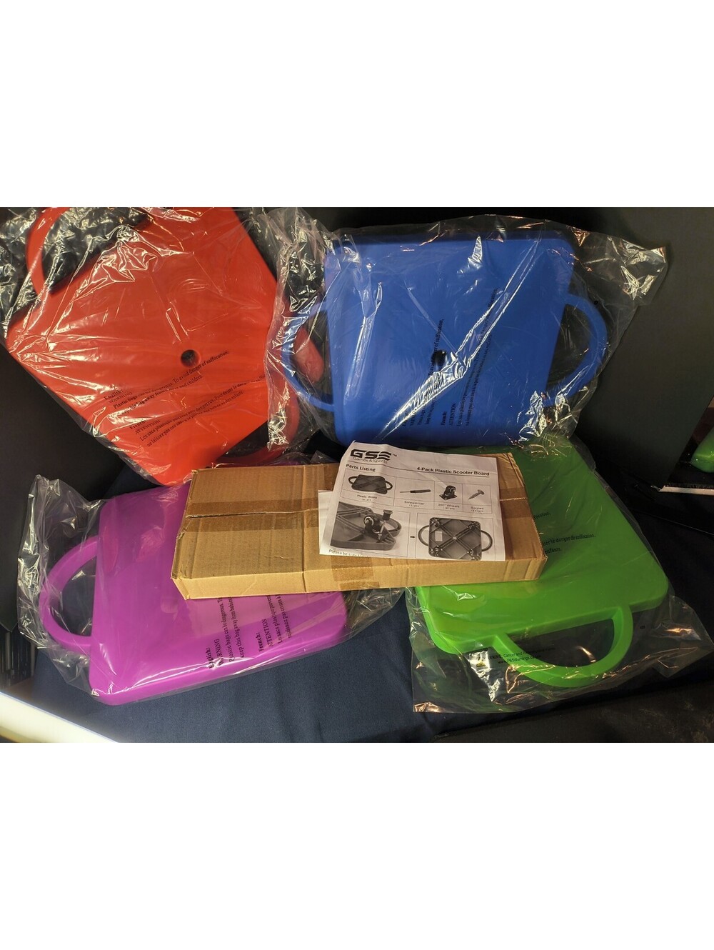 Set Of 4Plastic Scooter Seats